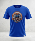 NY Knicks fan tee front view orange and blue
